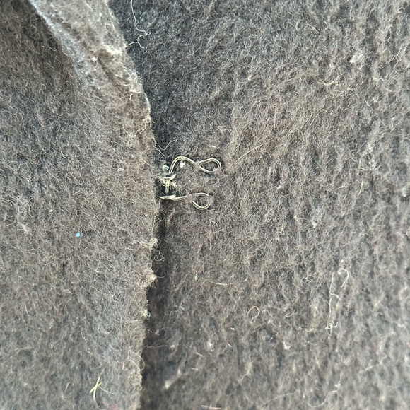 LINE The Label black wool blend oversized coat - Picture 10 of 11